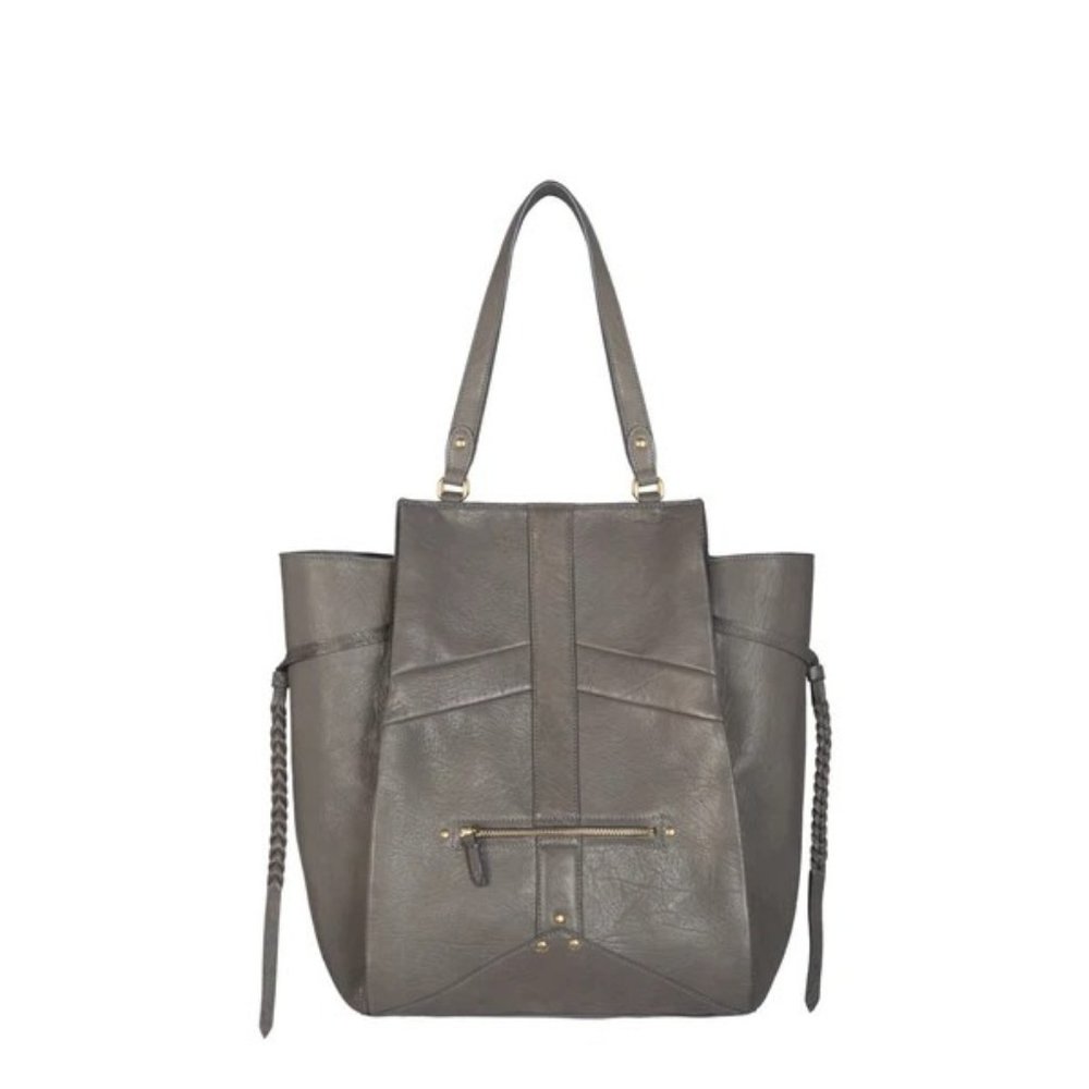 Jérôme Dreyfuss Anatole Tote Bag Goatskin Leather In Grey